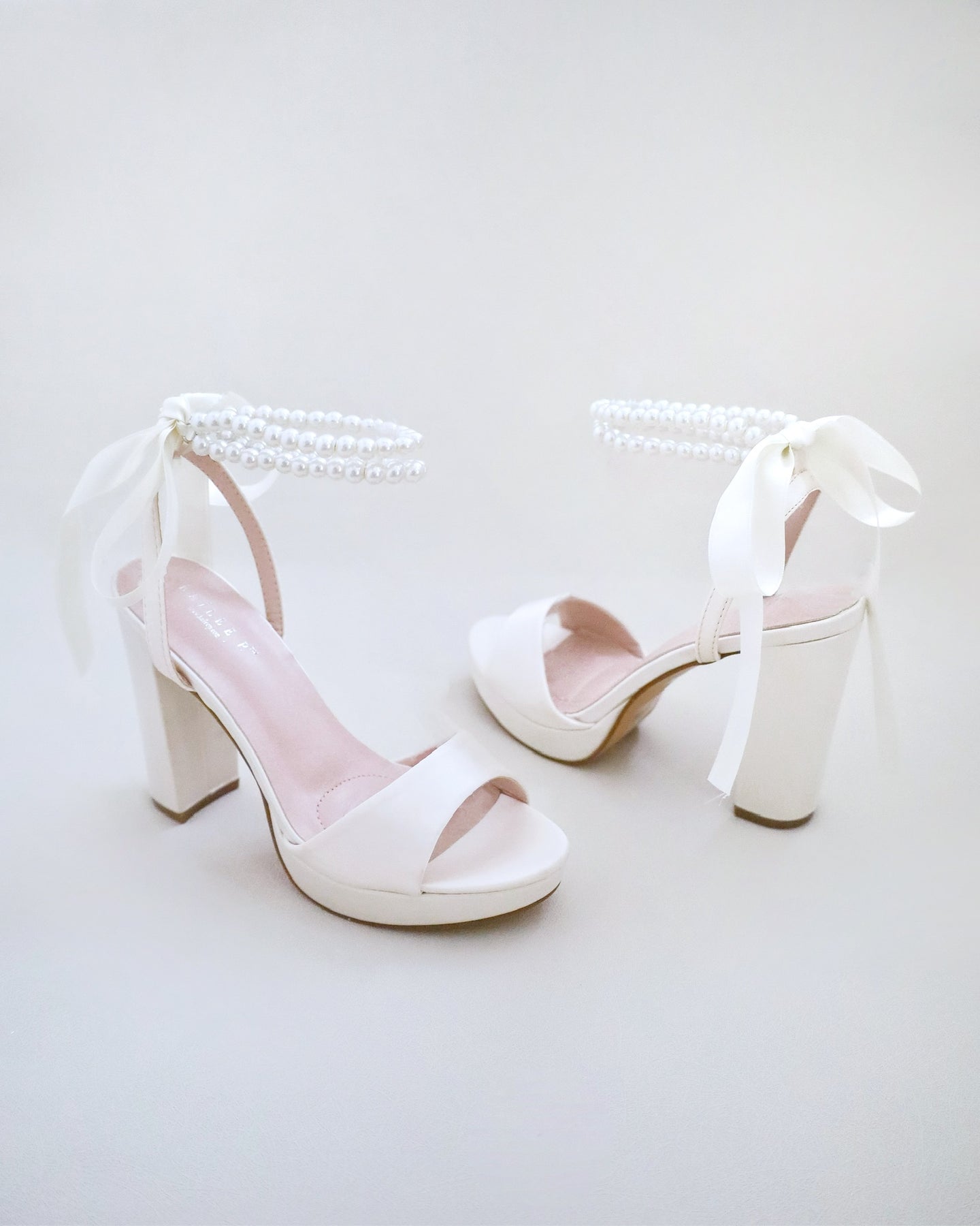 Lace Ivory White color bride wedding shoes pearls straps high heels Bridal  Bridesmaids shoes | Wish